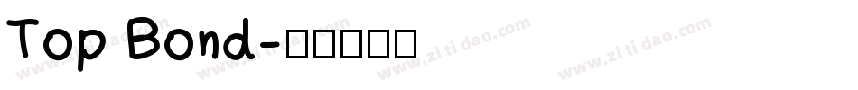 Top Bond字体转换